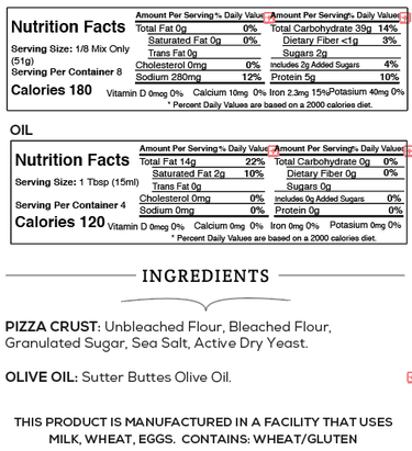 Artisan Pizza Crust Baking Kit – Easy Homemade Crust : 6 Pack