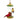 Glass ornament featuring birds on a bird feeder. 