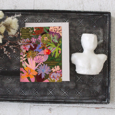 Midnight Blooms - Birthday Card