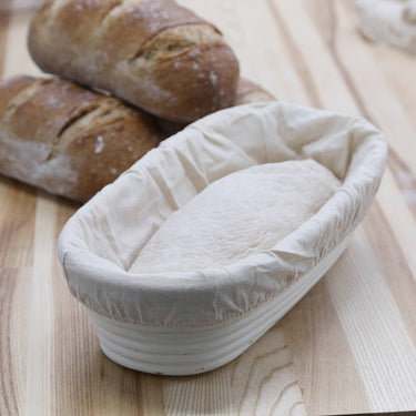 Oval Rattan Bread Proofing Basket and Liner