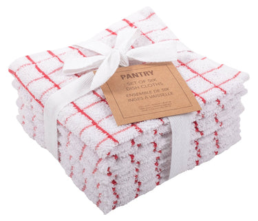 Red Terry Dish Cloth Set