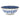 Ceramic bowl with blue floral pattern on a white background