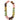 Delray Chunky Beaded Necklace- Blush/Green Mix