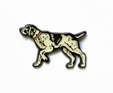 Enamel Pointer Dog Pin