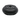 Black textured object on a white background