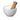 White mortar and wooden pestle on a white background