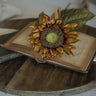 Red & Brown Sunflower Stem 26”