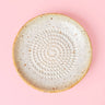 Ceramic Garlic Grater Plate - Small Beige - Sand