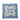Scarvii - Vintage Botanical Border Square Scarf | Blue