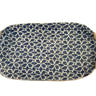 Oval Cobalt with Pinwheel Pattern with Handles - terrafirma