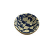 Terrafirma Mini Coupe bowl. Pattern: Aspen, Color: Cobalt.