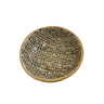 Hand-made ceramic 6.5” round soup bowl featuring metro design in chestnut brown and natural edges. 