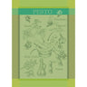 green blue checkered pesto ingredients tea towel