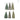 Matte Stoneware Trees, Boxed Set of 3