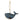 Homart Blue Wood Whale Ornament
