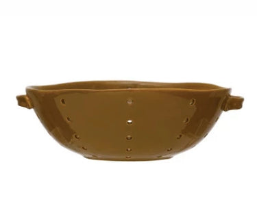 Stoneware Colander with Handles